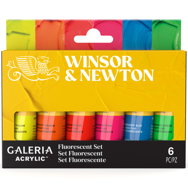 Galeria Acrylic paint 6x20ml Fluo set