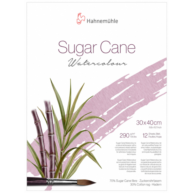 Water Colour Pad Sugar Cane 290g 30x40 cm