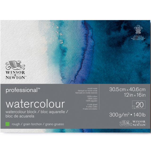 Professional Watercolour Pad Rough 31x41 cm 300g