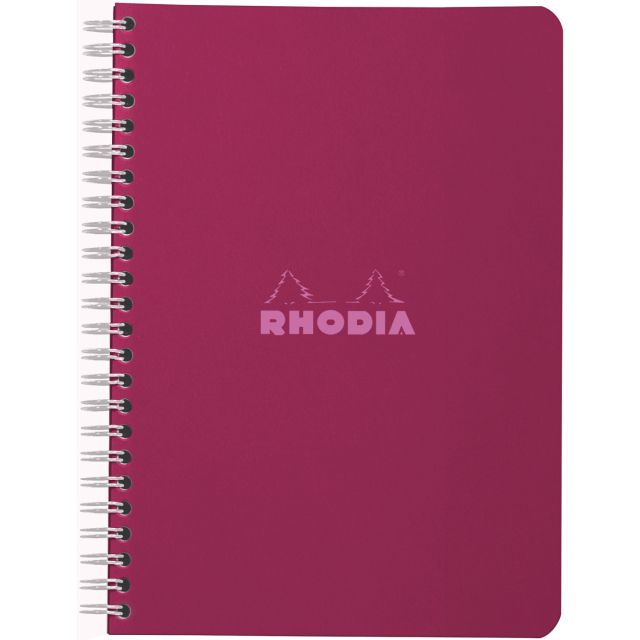 Notebook Spiral Plum A5 Ruled