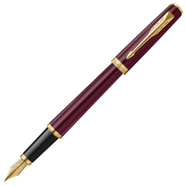 Meridian Red/Gold Fountain Pen 
