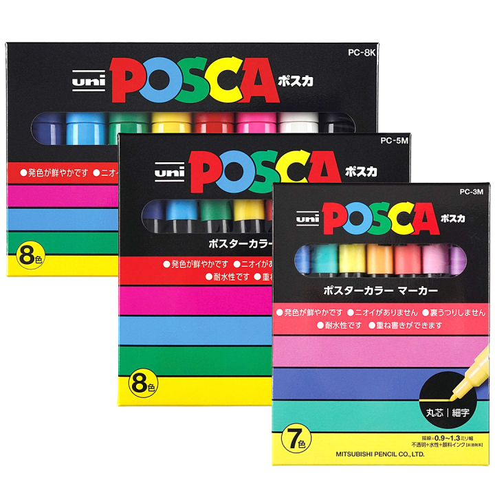 POSCA Bundle Kit Vol. 1 in the group Pens / Artist Pens / Felt Tip Pens at Pen Store (posca-bundle-1)