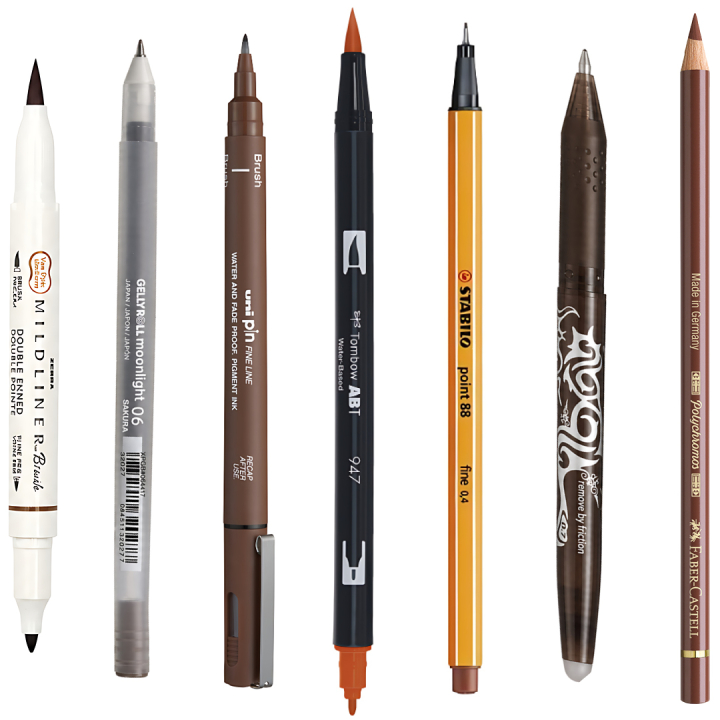 Sample kit Brown in the group Selected / Sample kits at Pen Store (sample05_set)