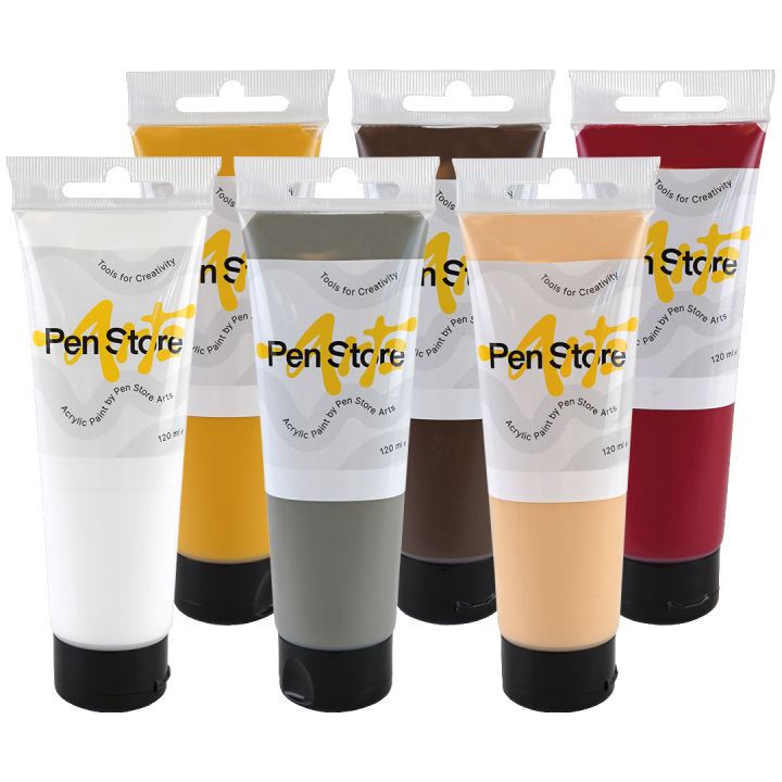 Acrylic paint 120 ml 6-set Portrait  in the group Art Supplies / Artist colours / Acrylic Paint at Pen Store (set_art8)