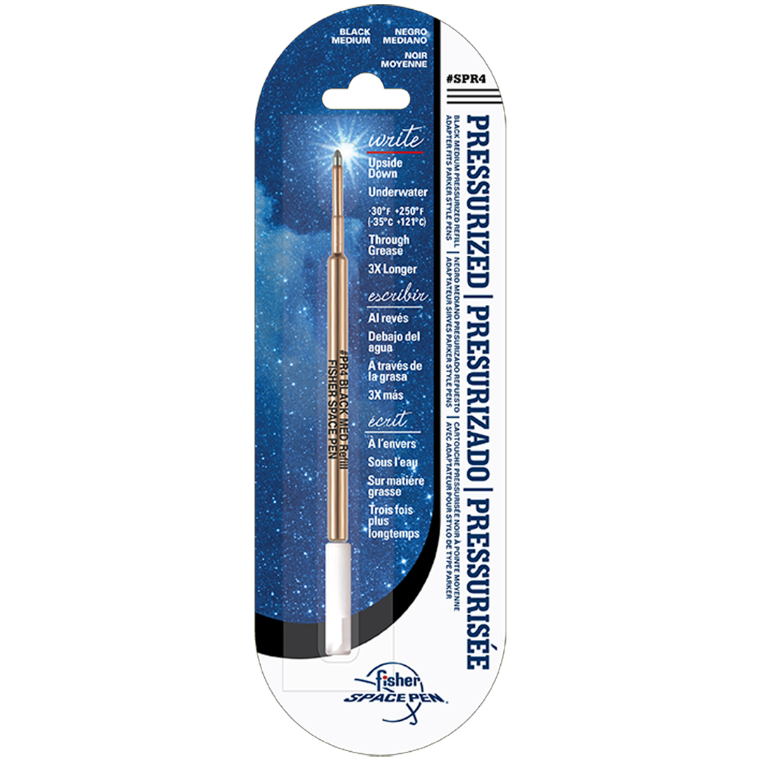 Pressurized refill for Space Pen & Parker