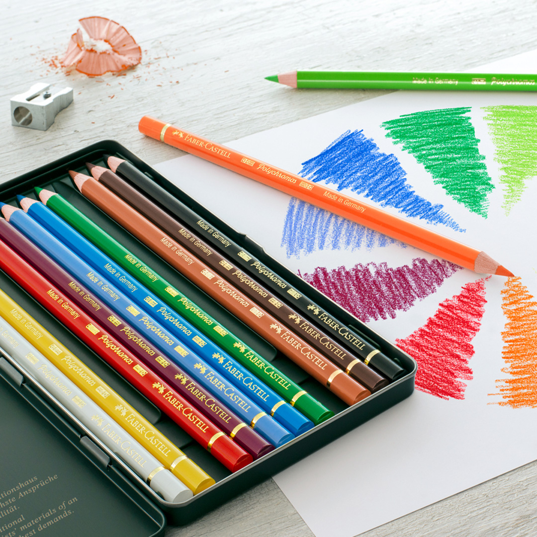 Colouring pencils Polychromos 12-set