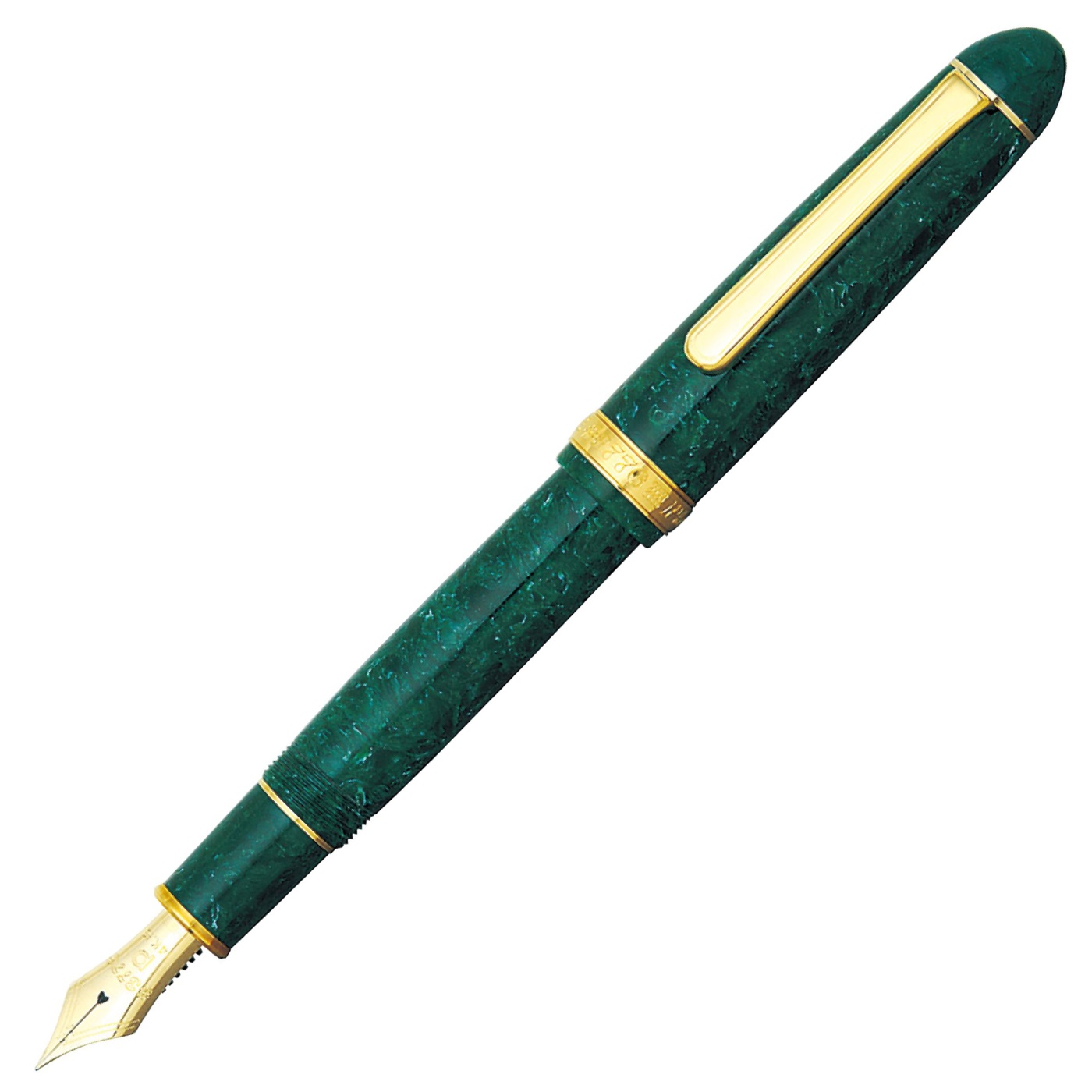 Platinum #3776 Century Fountain Pen Celluloid Jade | Pen Store