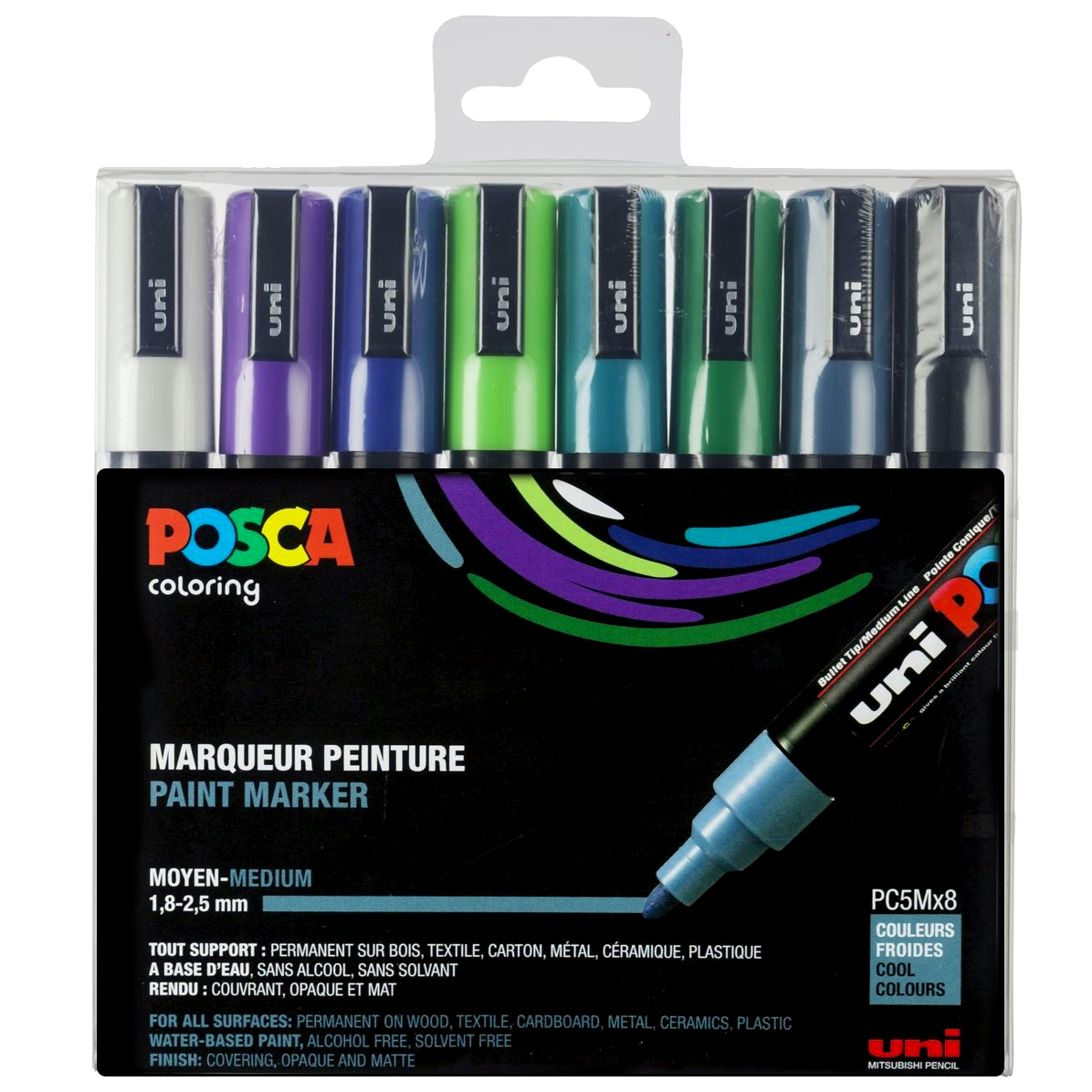 5 hot POSCA 8 MARKER PEN SET