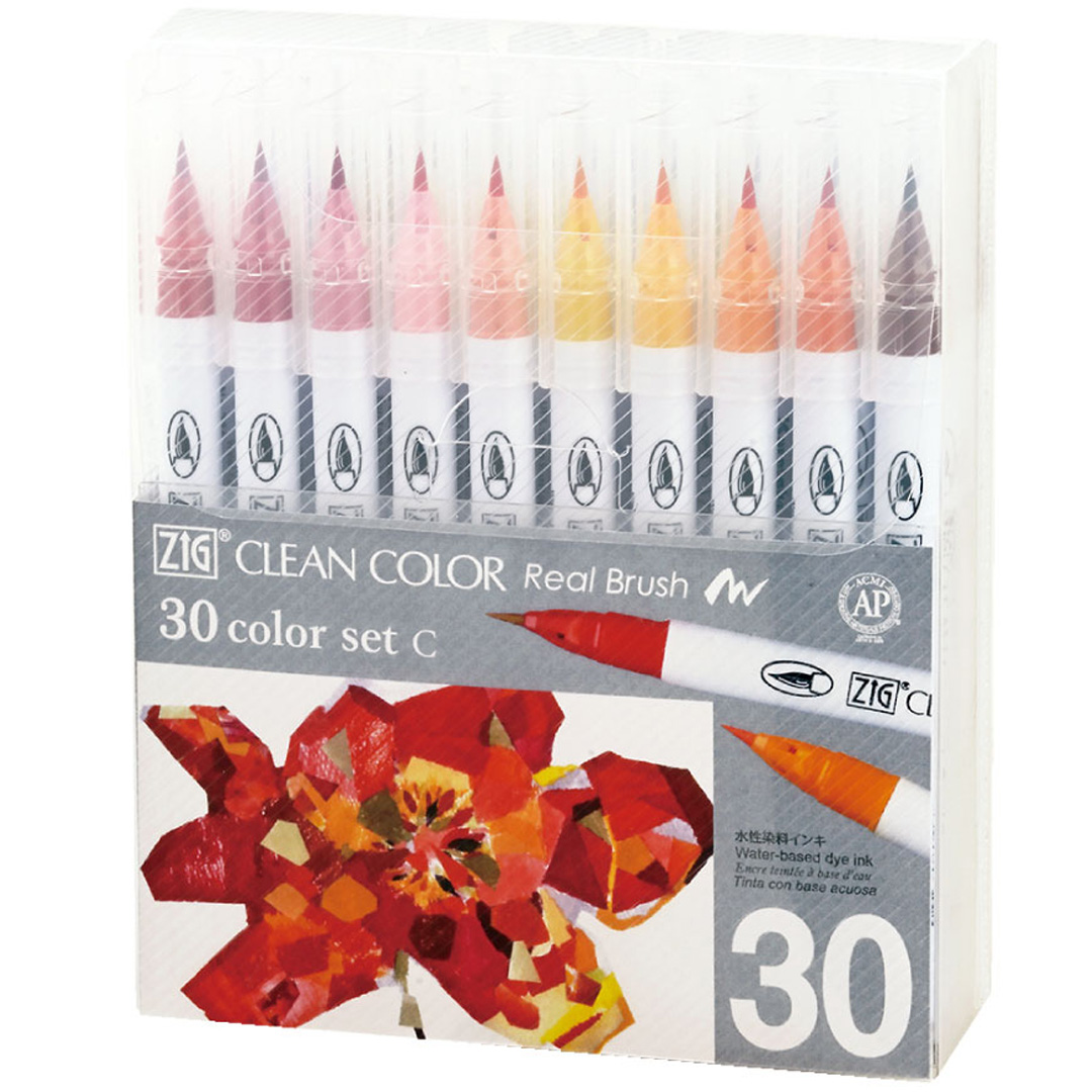 ZIG Kuretake Clean Color Real Brush Set 36 pcs C | Pen Store