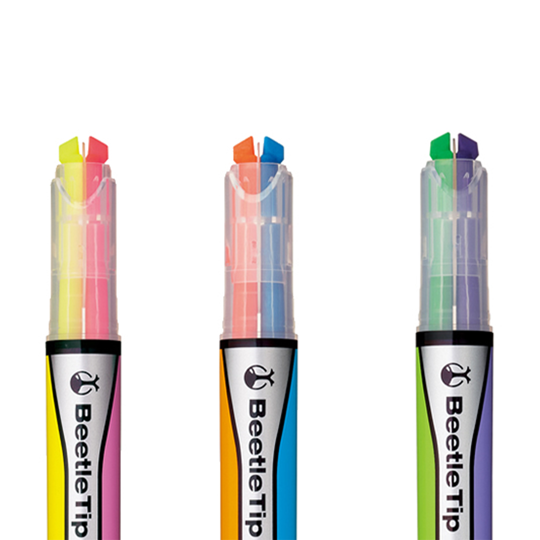 Highlighters two-colour 3-pack