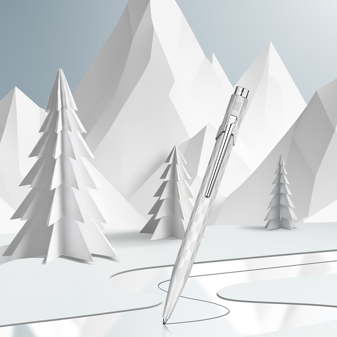 849 Alpine Frost Ballpoint Pen White