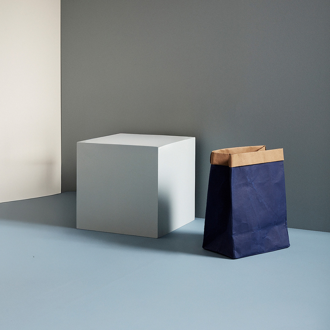 Paper basket Blue Storage Basket Set of 2