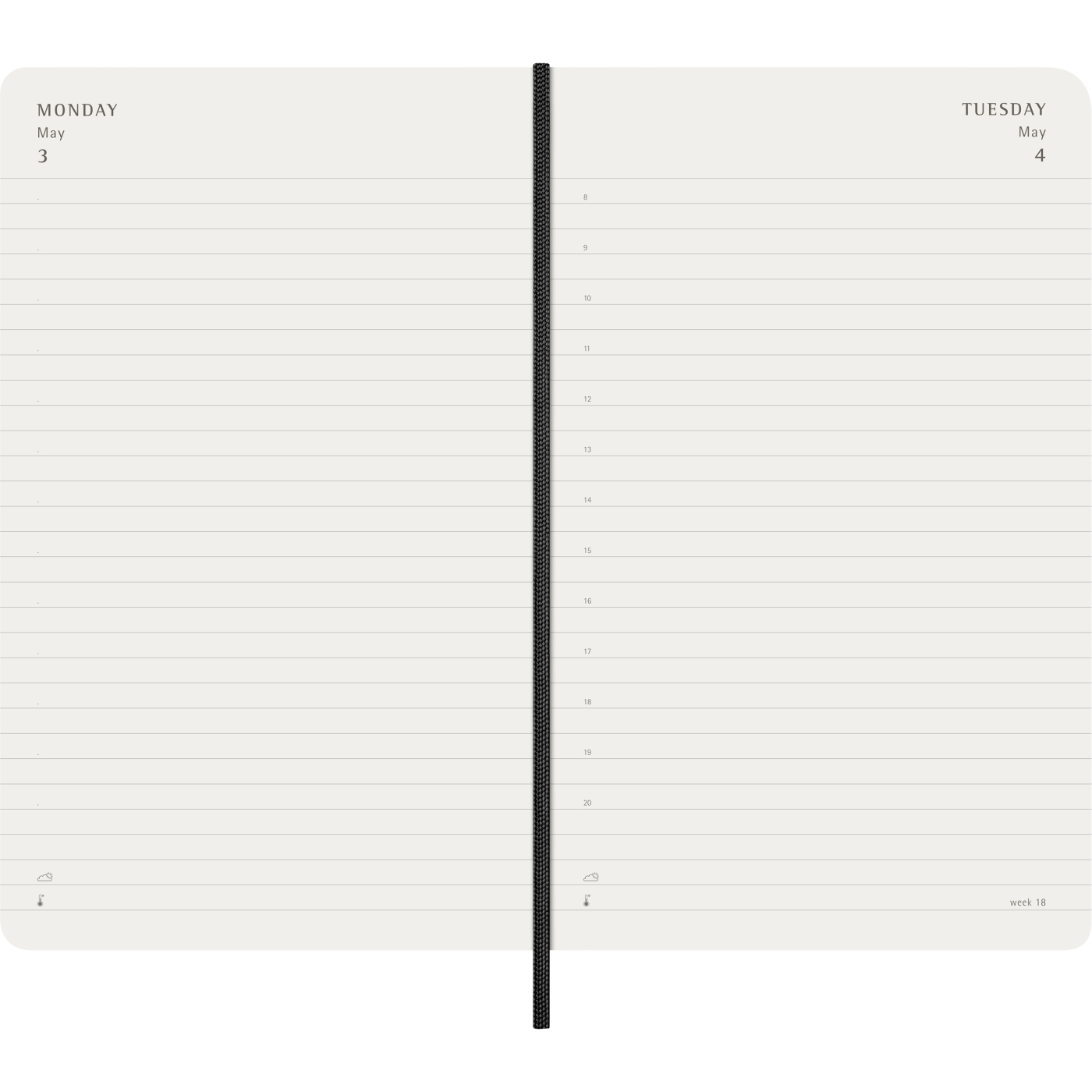 Diary 12M Daily 2027 Softcover Large Black