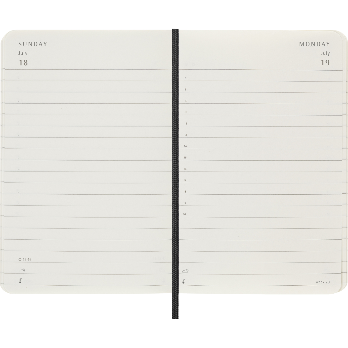 Diary 12M Daily 2027 Softcover Pocket Black