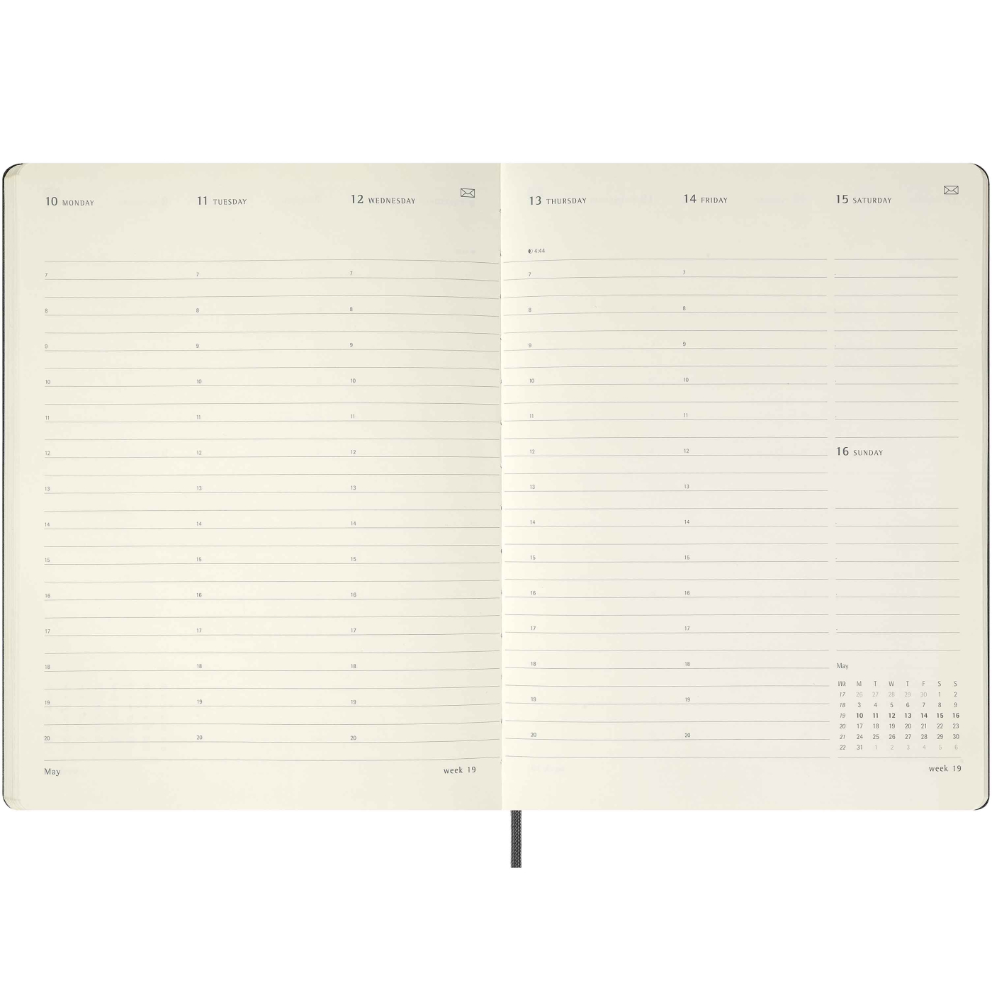 Diary 12M Smart PRO Digital Weekly Vertical 2027 XL Black