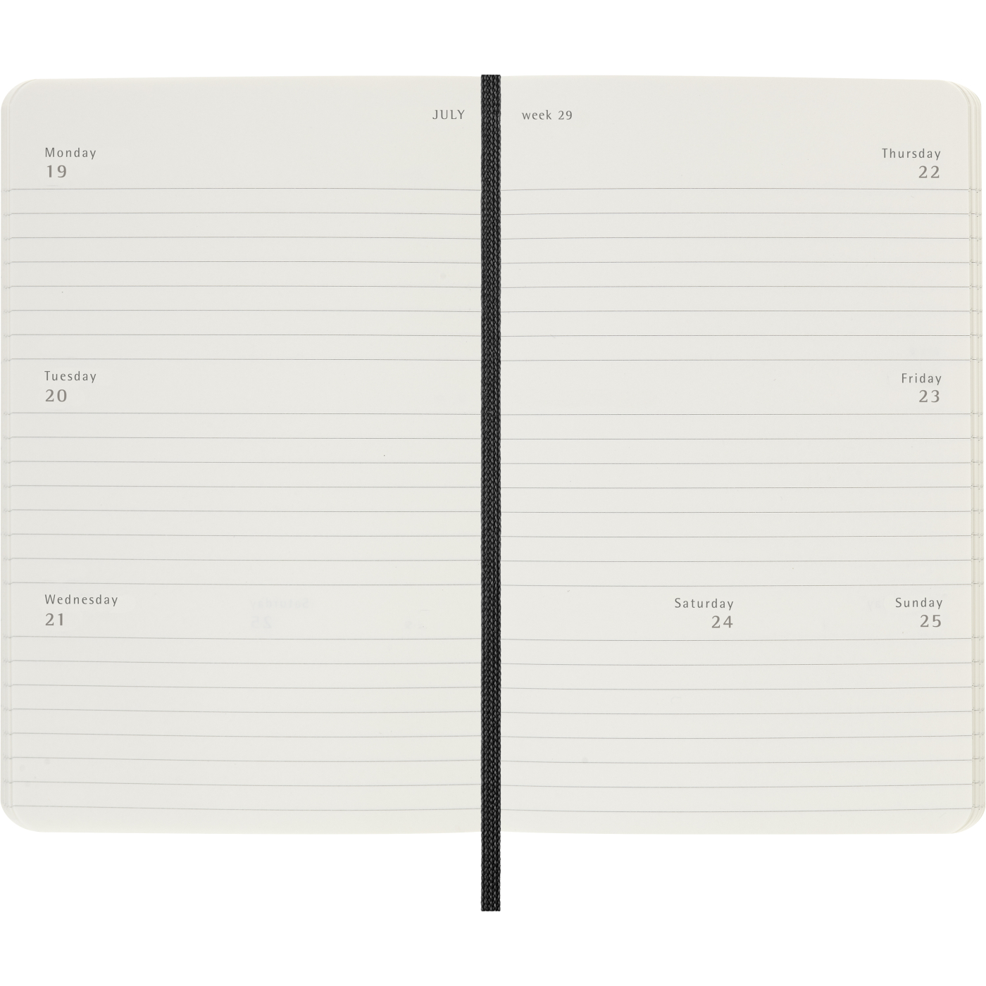 Diary 12M Weekly Horizontal 2027 Softcover Pocket Black 