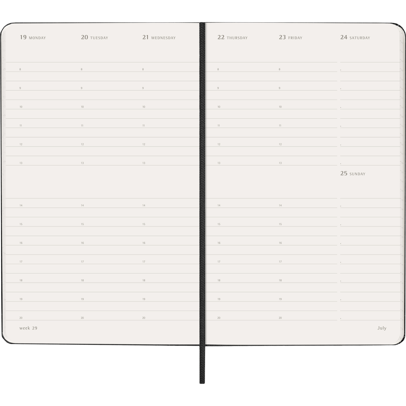 Diary 12M Weekly Vertical 2027 Hardcover Large Black 