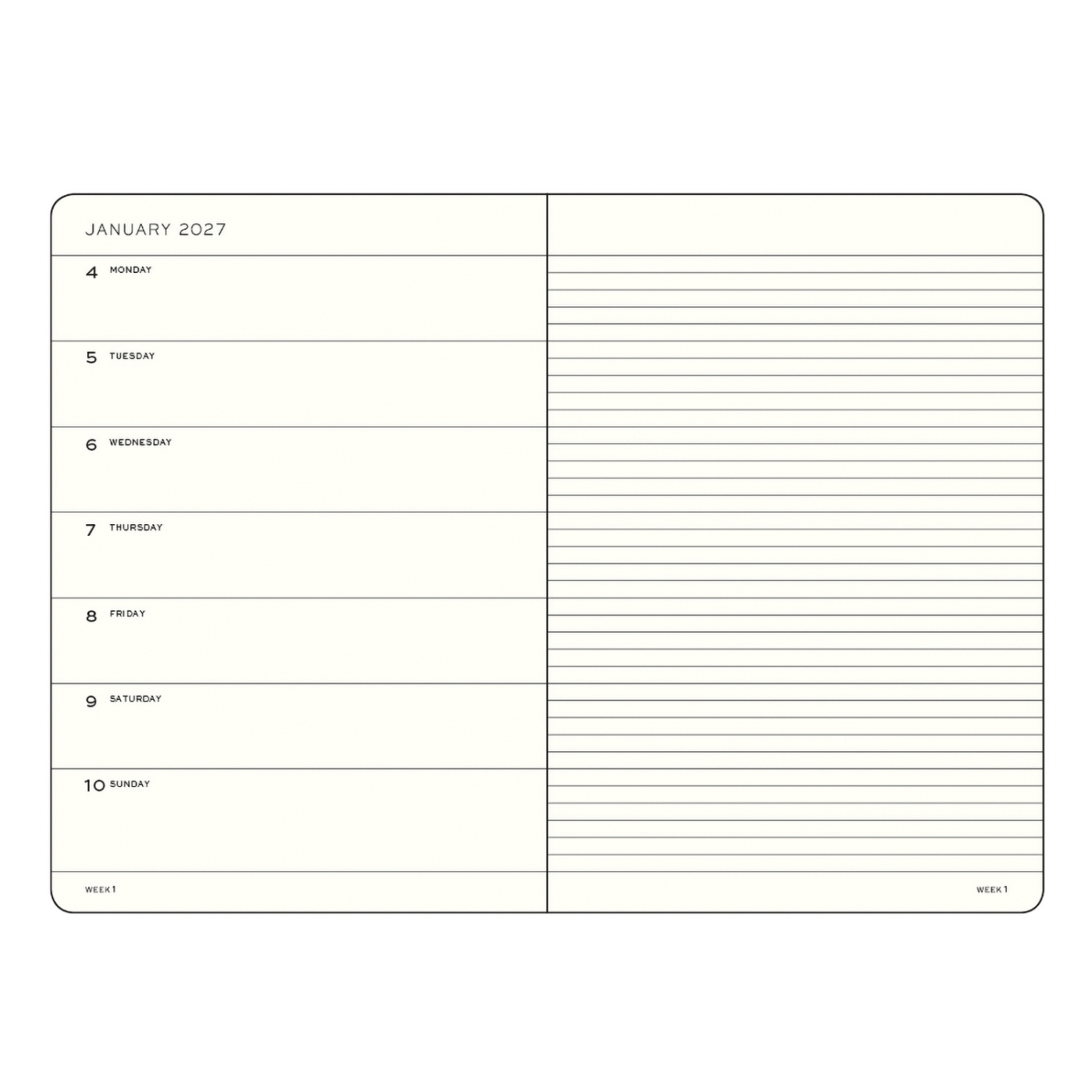 Diary Weekly Planner & Notebook 2026 A5 Pumpkin