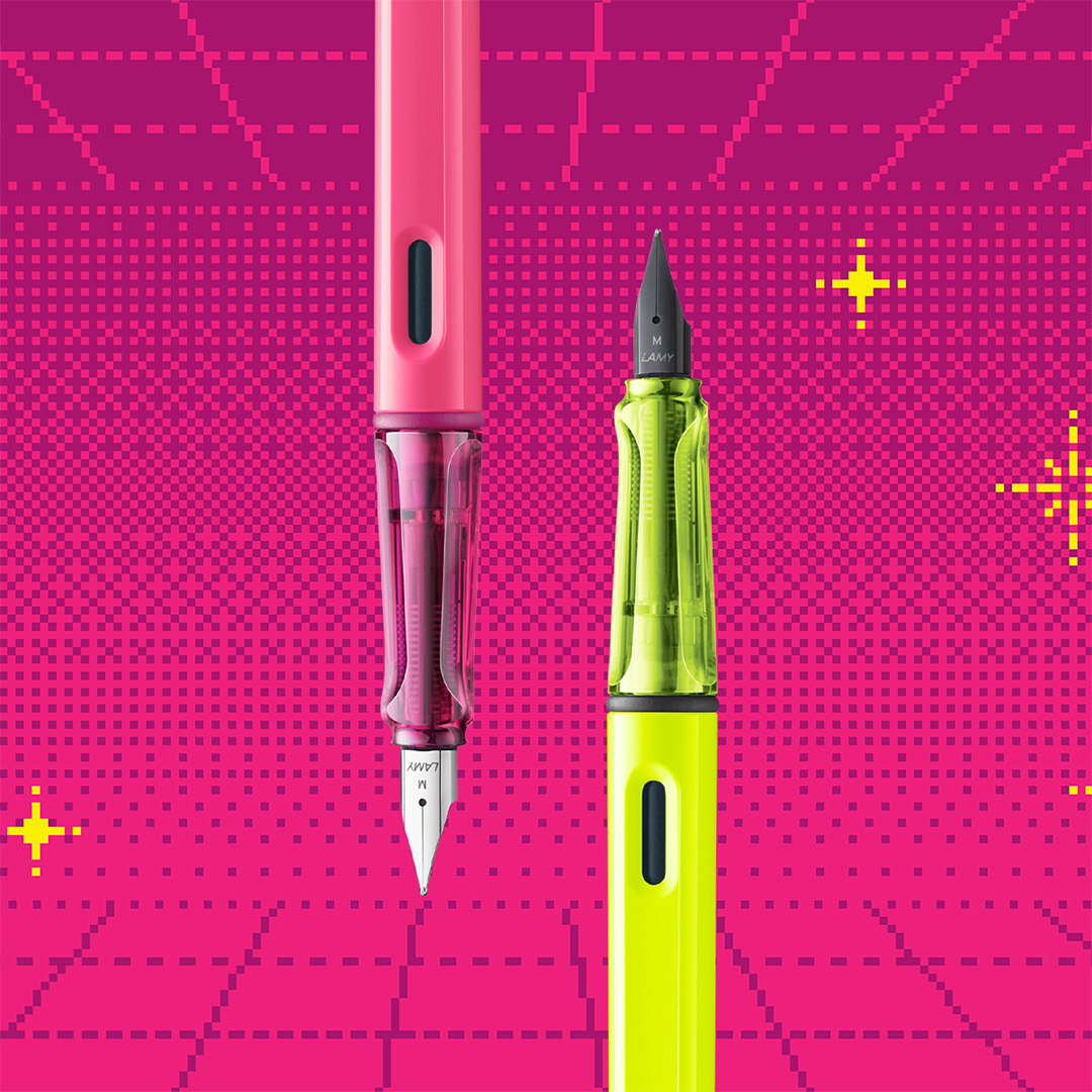 Safari Fountain Pen Neon Yellow