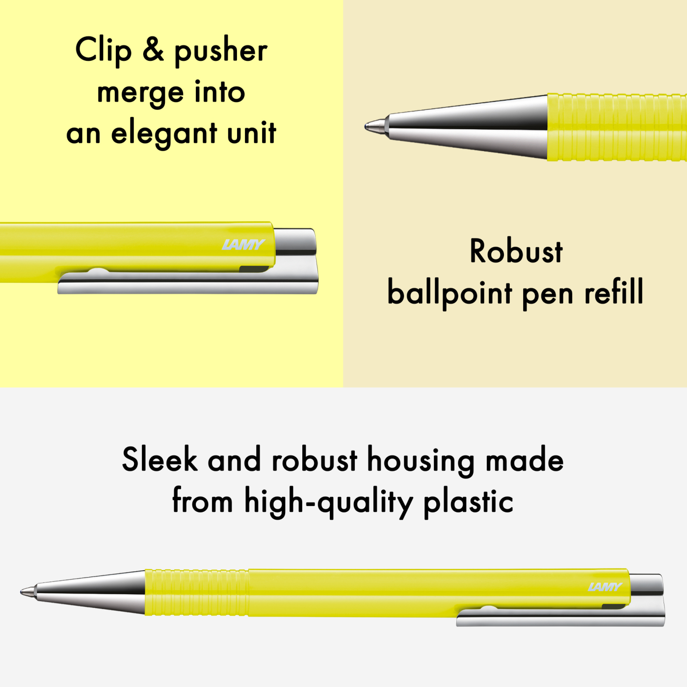 Logo M+ Neonyellow Ballpoint