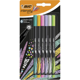 Intensity Fineliner 6-set Pastel Colours in the group Pens / Writing / Fineliners at Pen Store (100238)