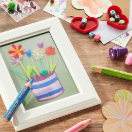 Woody 3-in-1 Colouring Pencils 10-set in the group Kids / Kids' Pens / Colouring Pencils for Kids at Pen Store (100444)