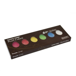 Gansai Tambi Aquarelle 6-set Pearl Colours in the group Art Supplies / Artist colours / Watercolour Paint at Pen Store (101079)