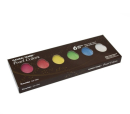 Gansai Tambi Aquarelle 6-set Pearl Colours in the group Art Supplies / Artist colours / Watercolour Paint at Pen Store (101079)