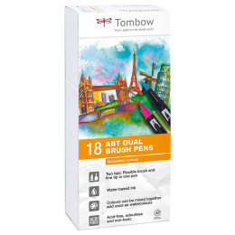 ABT Dual Brush pen 18-set Secondary in the group Pens / Artist Pens / Brush Pens at Pen Store (101097)