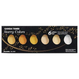 Gansai Tambi 6-set Starry Colours in the group Art Supplies / Artist colours / Watercolour Paint at Pen Store (101260)