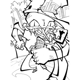 Graffiti Colouring Book 2: Characters in the group Hobby & Creativity / Books / Adult Colouring Books at Pen Store (101371)