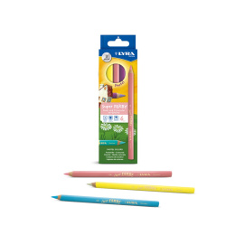 Super Ferby 6-set Pastel in the group Kids / Kids' Pens / Colouring Pencils for Kids at Pen Store (101585)