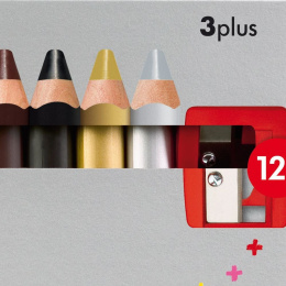 3plus 12-set in the group Kids / Kids' Pens / Colouring Pencils for Kids at Pen Store (101782)