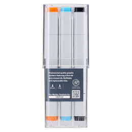 Marker 12-set Basic colours in the group Pens / Artist Pens / Illustration Markers at Pen Store (103255)