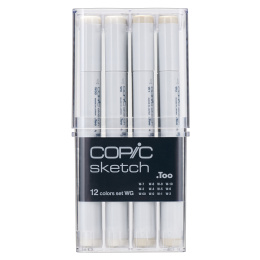 Sketch 12-set Warm Grey in the group Pens / Artist Pens / Illustration Markers at Pen Store (103503)