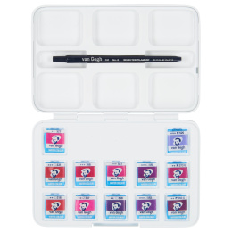 Pocket Box Water Colour Pinks & Violets - Set of 12 in the group Art Supplies / Artist colours / Watercolour Paint at Pen Store (104066)