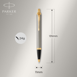 IM Brushed/Gold Ballpoint in the group Pens / Fine Writing / Ballpoint Pens at Pen Store (104675)