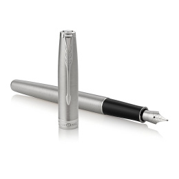 Sonnet Steel/Chrome Fountain pen Fine in the group Pens / Fine Writing / Luxury pens at Pen Store (104817)