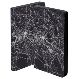 Notebook Graphic Traveller - Nightflight Berlin Silver in the group Paper & Pads / Note & Memo / Notebooks & Journals at Pen Store (104890)
