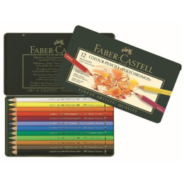 Colouring pencils Polychromos 12-set in the group Pens / Artist Pens / Coloured Pencils at Pen Store (105074)