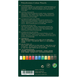 Colouring pencils Polychromos 12-set in the group Pens / Artist Pens / Coloured Pencils at Pen Store (105074)