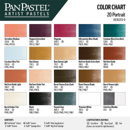 Portrait 20-set in the group Art Supplies / Artist colours / Pastels / Soft pastels at Pen Store (106068)