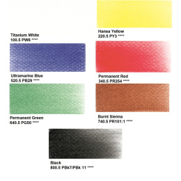 Basic Colours Set in the group Art Supplies / Artist colours / Pastels at Pen Store (106069)