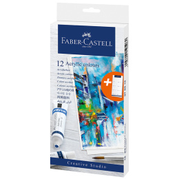 Starter set acrylic colours 12-set in the group Art Supplies / Artist colours / Acrylic Paint at Pen Store (106519)