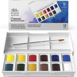 Cotman Water Colours Sketchers Pocket Box in the group Art Supplies / Artist colours / Watercolour Paint at Pen Store (107243)