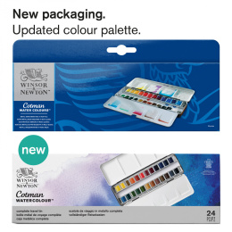 Cotman Water Colours Sketchers Metal Box in the group Art Supplies / Artist colours / Watercolour Paint at Pen Store (107244)