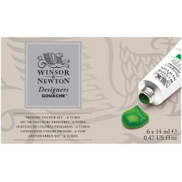 Designers Gouache Primary set 6x14 ml in the group Art Supplies / Artist colours / Gouache at Pen Store (108510)