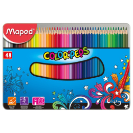 Color Peps 48 Coloured pencils - Metal Box in the group Kids / Kids' Pens / Colouring Pencils for Kids at Pen Store (108766)