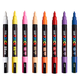 Posca PC-3M Standard Colours Set of 16 in the group Pens / Artist Pens / Illustration Markers at Pen Store (110435)