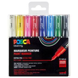 Posca PC-1MC Standard Colours Set of 8 in the group Pens / Artist Pens / Illustration Markers at Pen Store (110436)